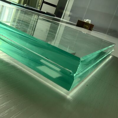 12+1.52SGP+12mm 24mm Clear Tempered Laminated Glass Unbreakable Safety Glass