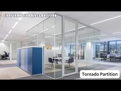 Прозрачное окрашенное стекло отделки офис дома