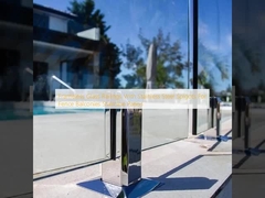 Бесрамные стеклянные перила с прутами из нержавеющей стали для ограждений балконов лестничных дворов