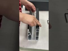 Установка стекла в алюминиевый U-образный профиль